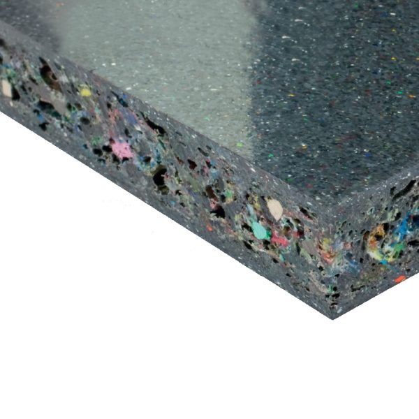 Ekoply 19 mm Dark Grey genbrugsplast