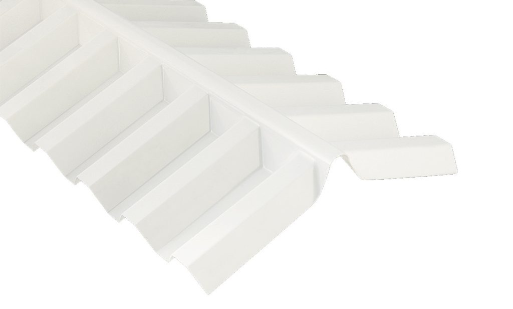 Esslon Rygningsprofil 75/20 Snehvid