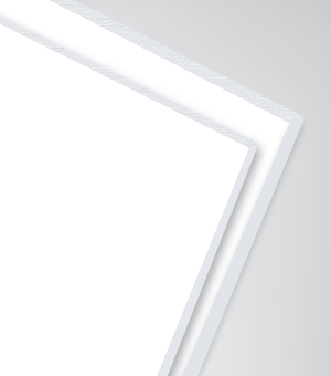 Opskummet PVC 3 mm - Hvid - Skåret på mål